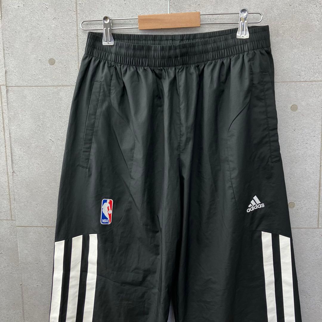 adidas NBA アディダス ウーブンパンツ ナイロン バスケ メンズ 黒