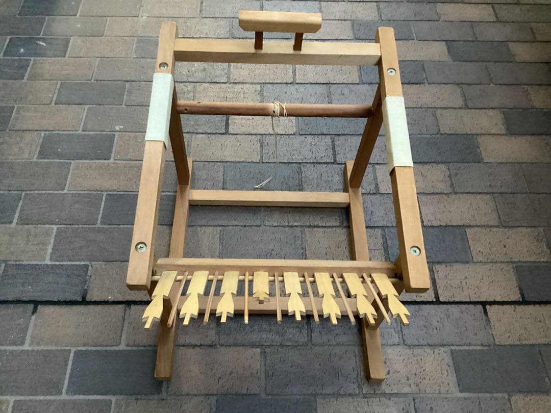 組紐　道具　綾竹台　雅流　破損難あり　羽根8本