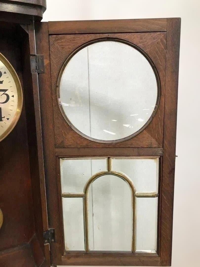 【送料無料】昭和13年製 矢野時計製作所 壁掛け 振り子時計 251105