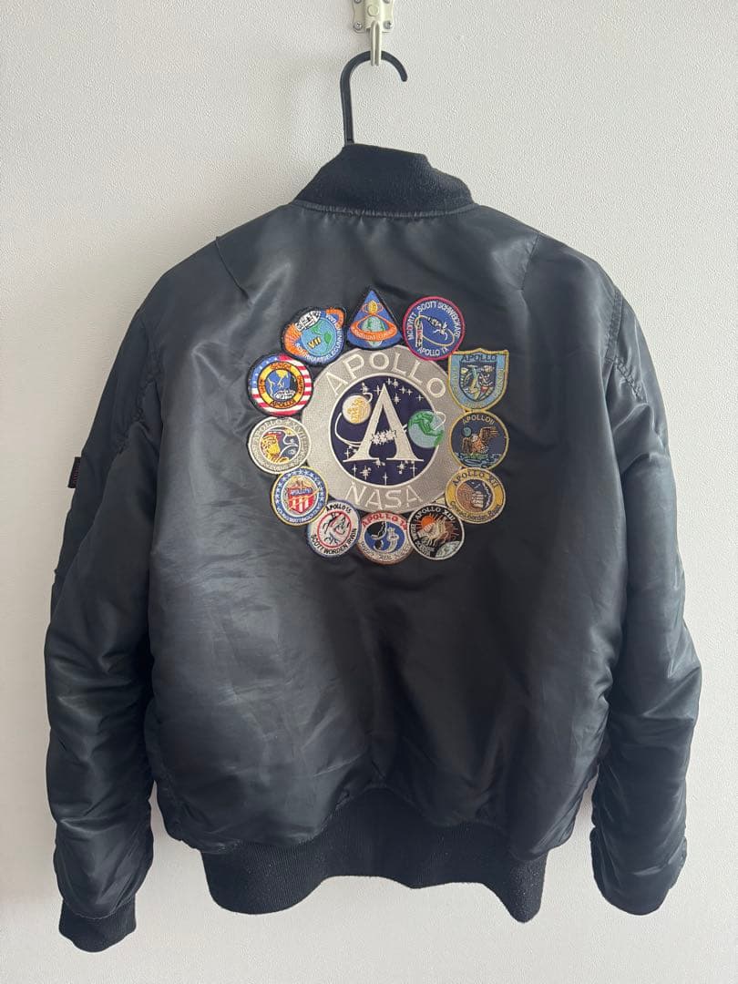 NASA パッチ付き MA-1ジャケット Mサイズ