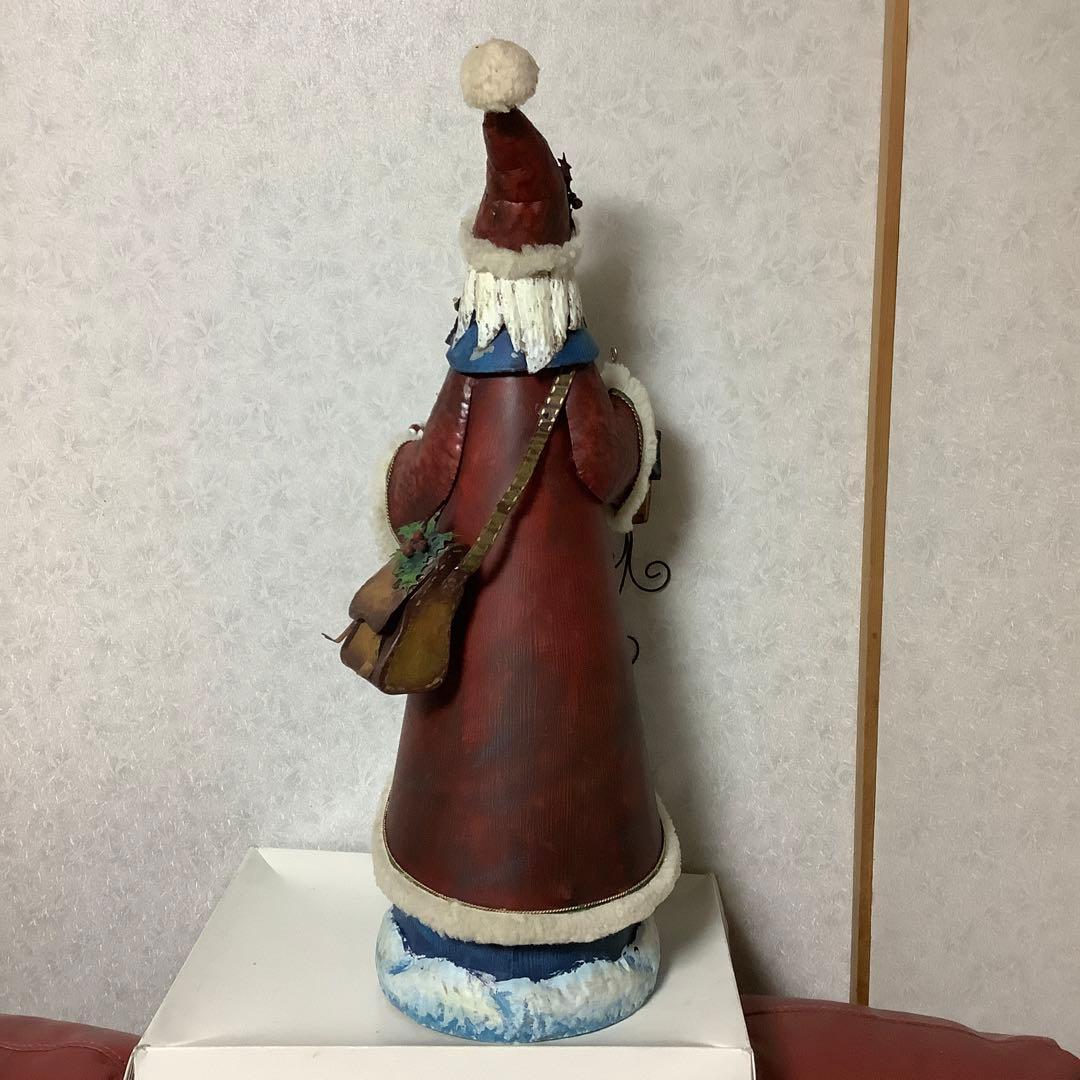 サンタクロース　人形　置き物　ブリキ　クリスマス　ディスプレイ　ヴィンテージ風