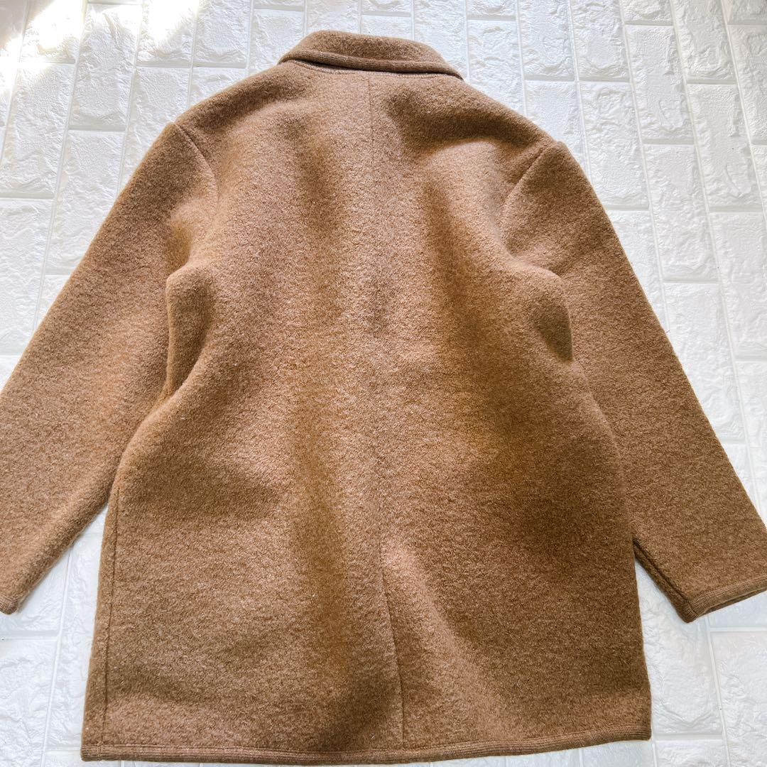 マドモアゼルノンノン papas ウール ダッフルコート トグルロゴ