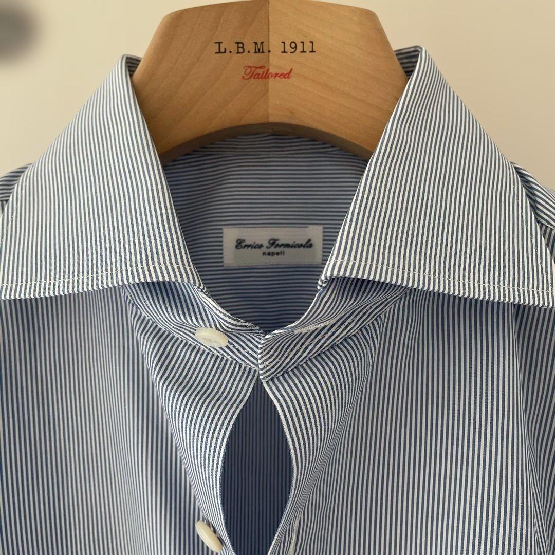 【美品、値下げ】エリコフォルミコラ　ストライプ　シャツ