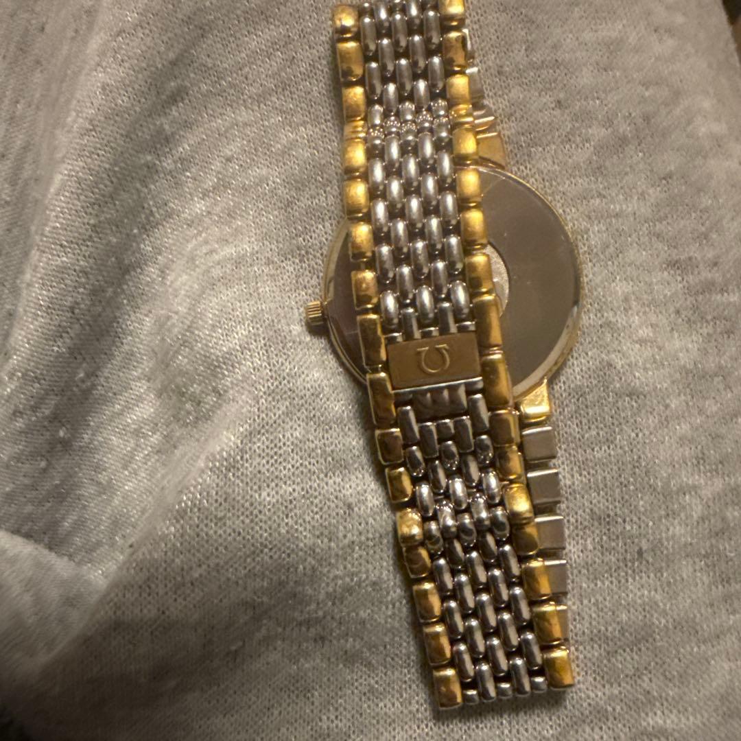 OMEGA ゴールド シルバー デザインウォッチ