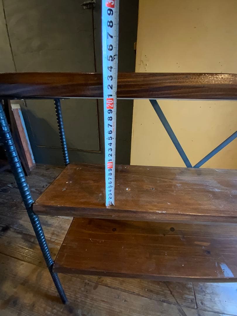 アイアン家具用　３段シェルフ　男前インテリア　棚板無しは7900円