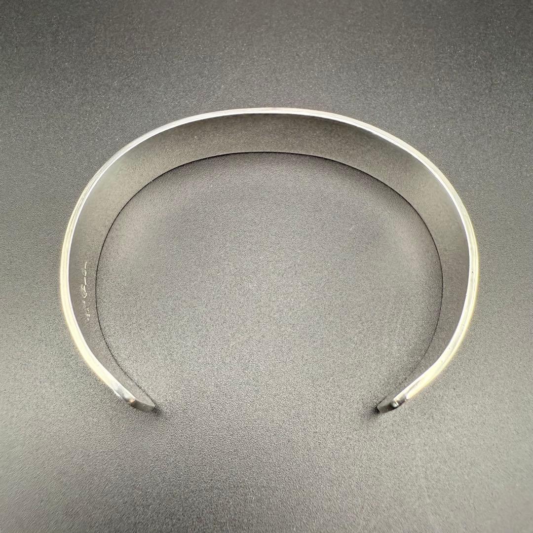 ●【美品】TADY&KING 平打ちバングル18K ロングホーン M