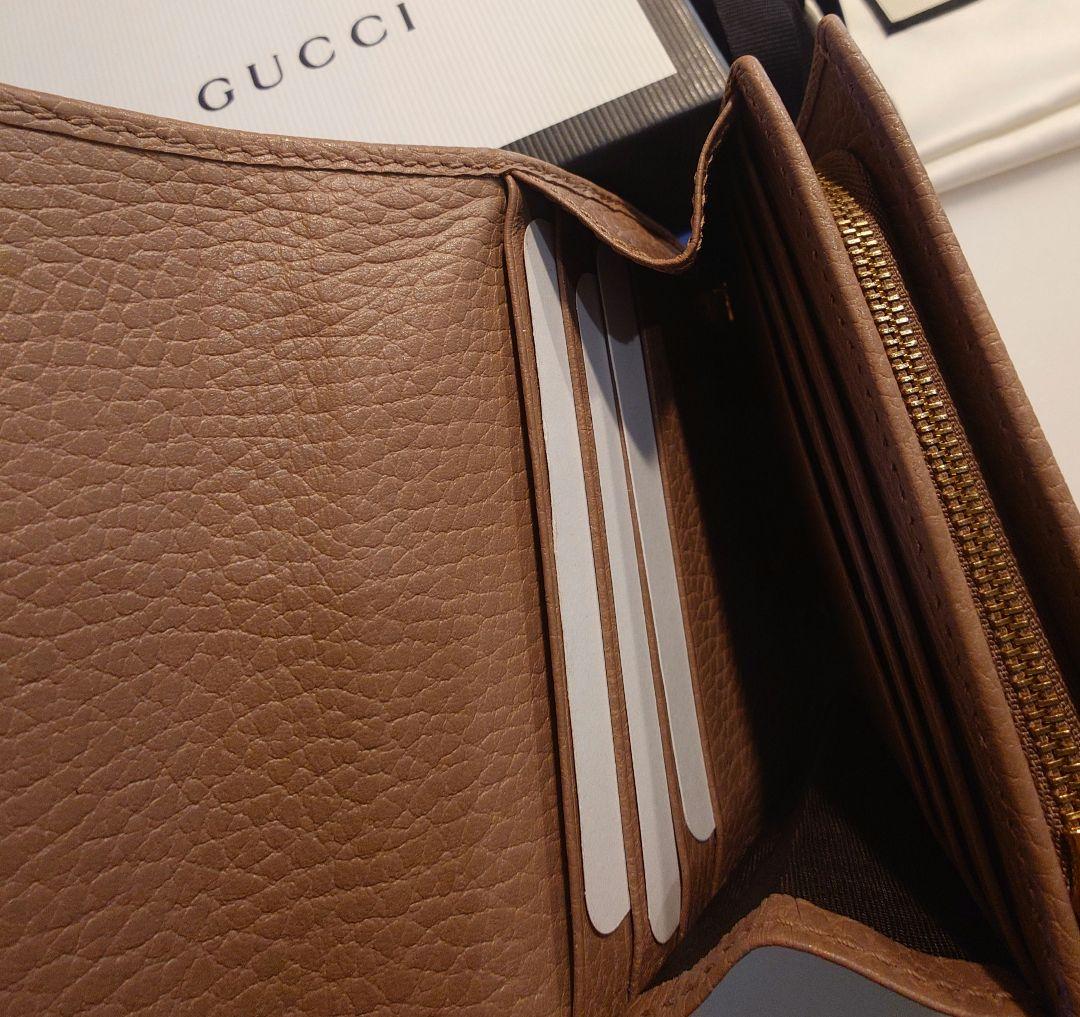 GUCCI マーモント　レザー 二つ折り財布
