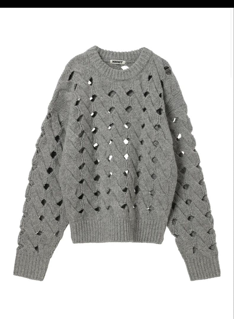 NKNIT完売未使用holed cable KNIT