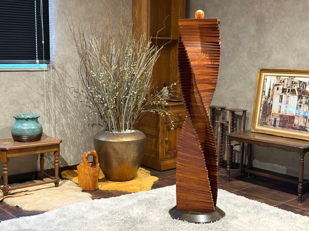 ② Jonny B 回転式CDラック　コレクションケース　ウォールナット　RZ