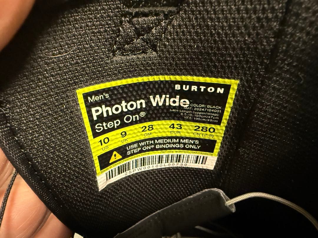 【再値下げ済】【新品未使用品】24-25BURTON PHOTONブーツ28cm