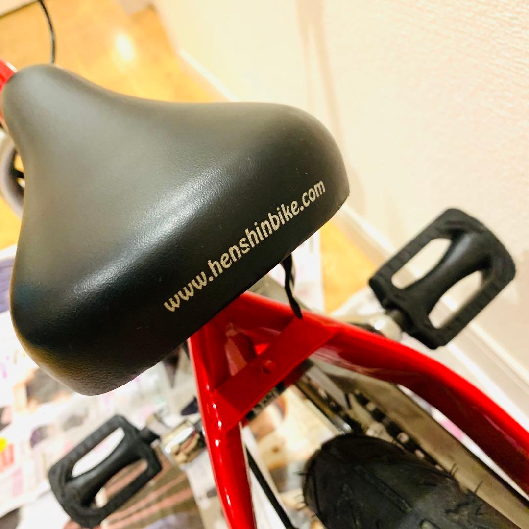 へんしんバイク 12インチ レッド スタンド・ペダル・説明書・工具付き