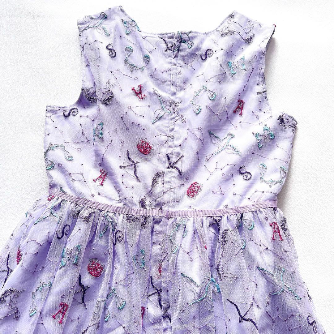 新品 アナスイ　ミニ　星座 刺繍 チュール ドレス ワンピース　豪華