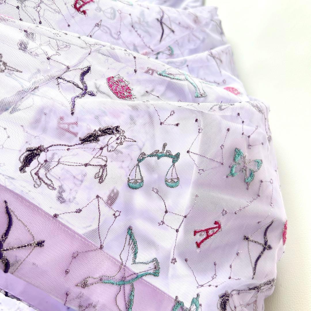 新品 アナスイ　ミニ　星座 刺繍 チュール ドレス ワンピース　豪華