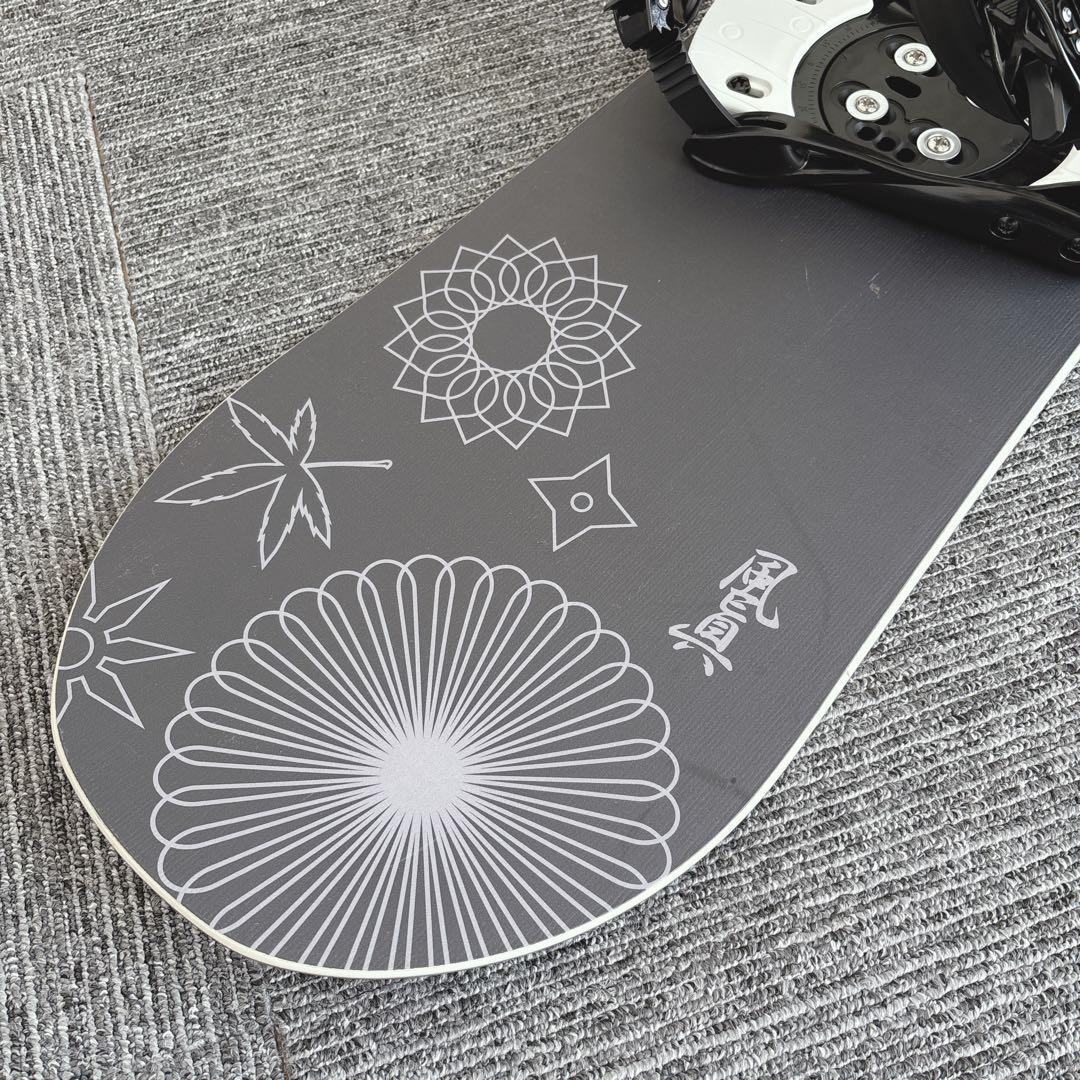 68超美品❗️超豪華❗️眞空雪板等/風眞モデル スノーボードセット★150cm