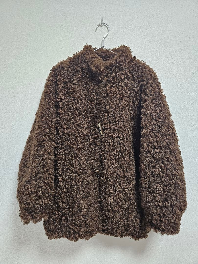 美品＊CLANE CURL FUR SHORT COAT ブラウン サイズ1