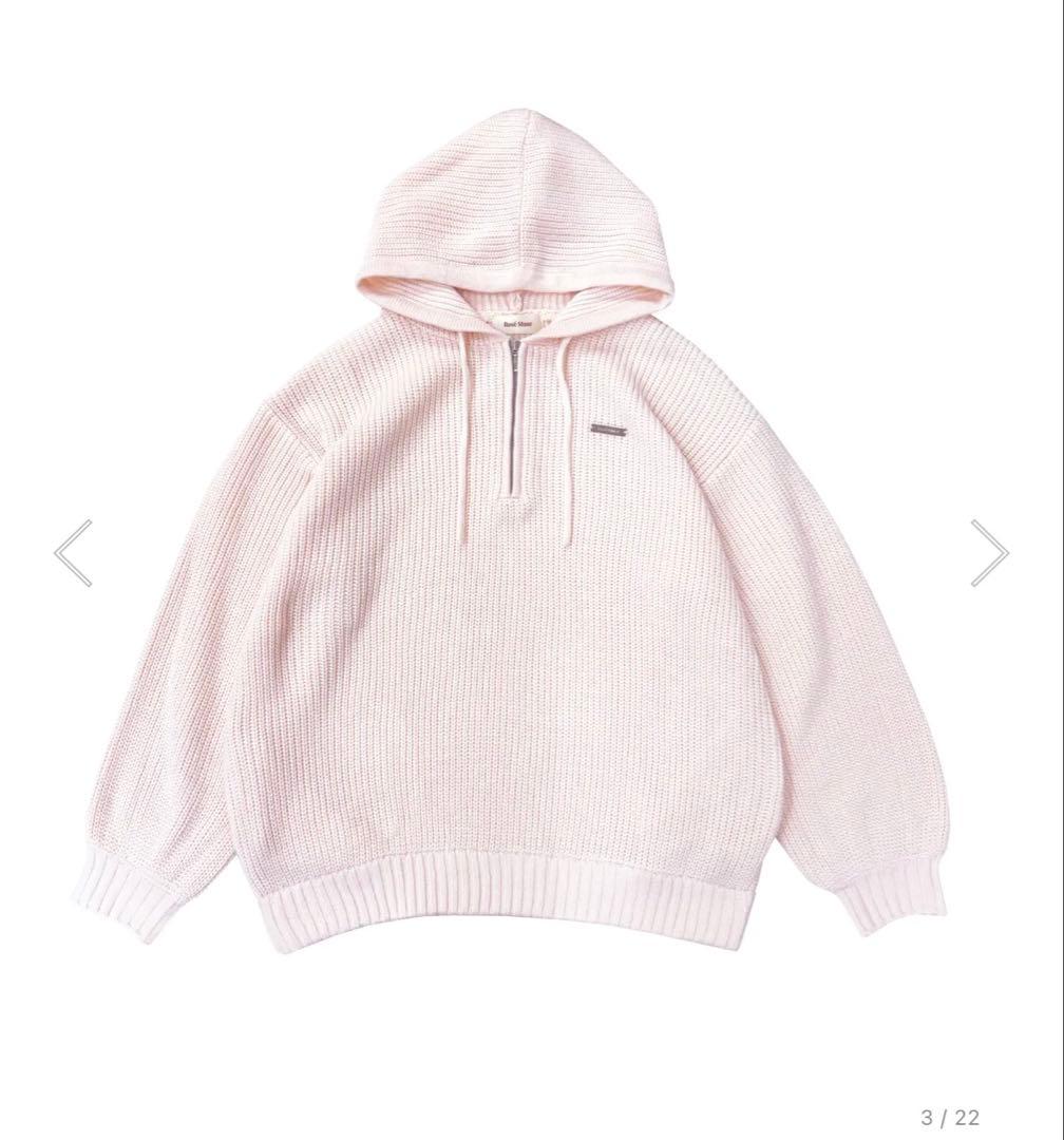 トップス rosemuse Over sized half zip hoodie