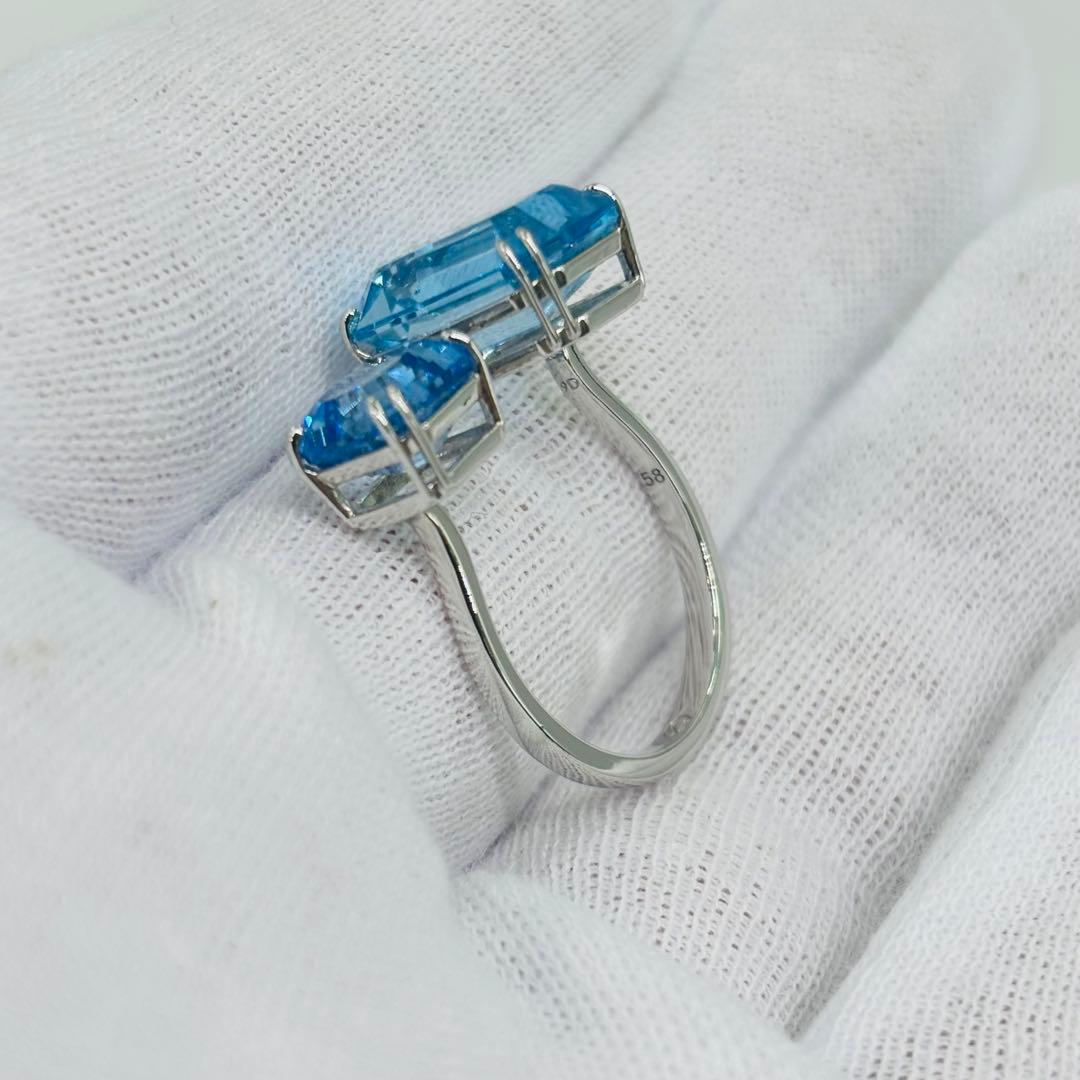 f*ｖ様 スワロフスキー Millenia オープンリング オクタゴンカット ブ