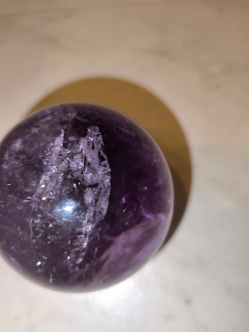 アメジスト　スフィア　玉　③　クォーツ