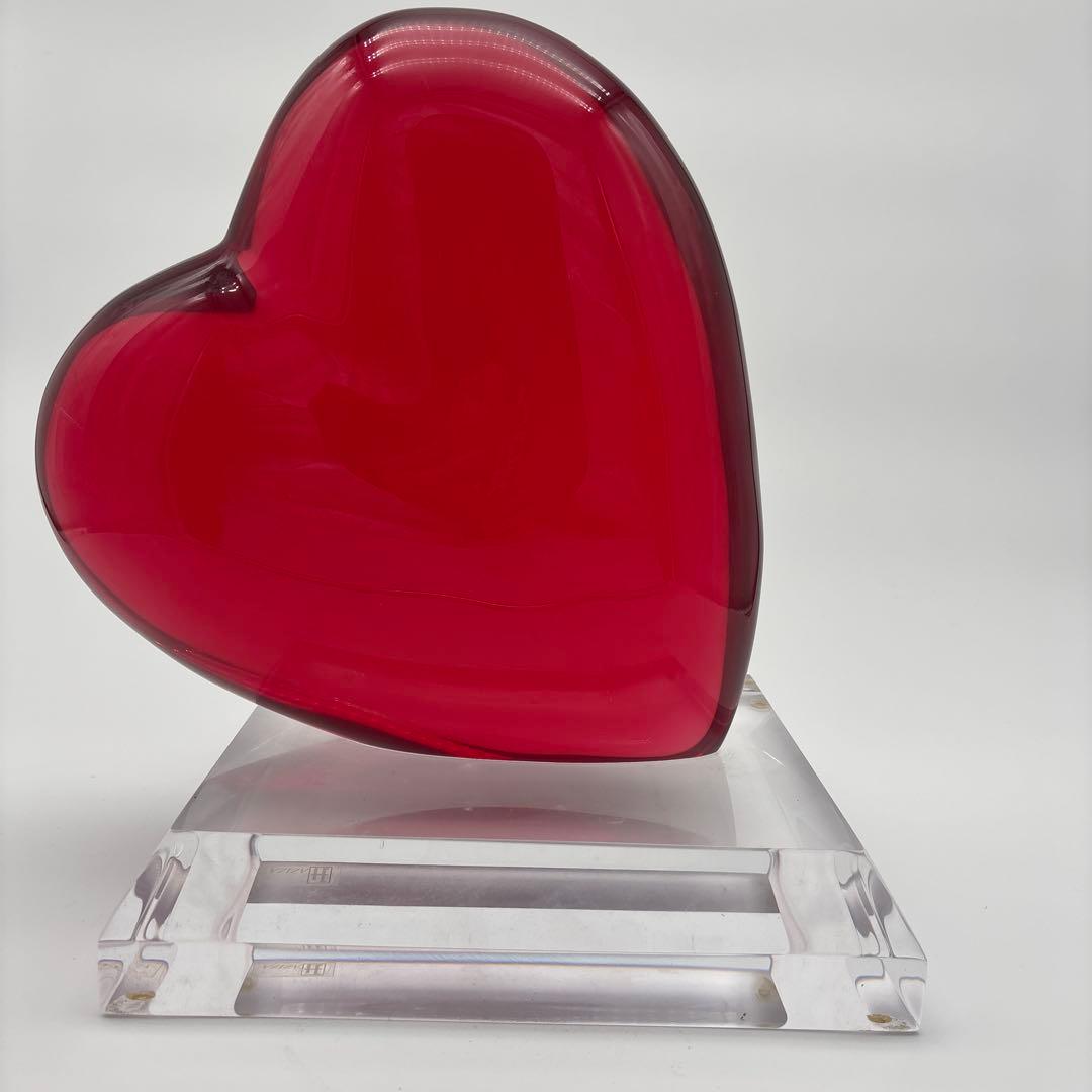 赤ハート型アクリル置物Shlomi Haziza PAULE 　高さ３０cm