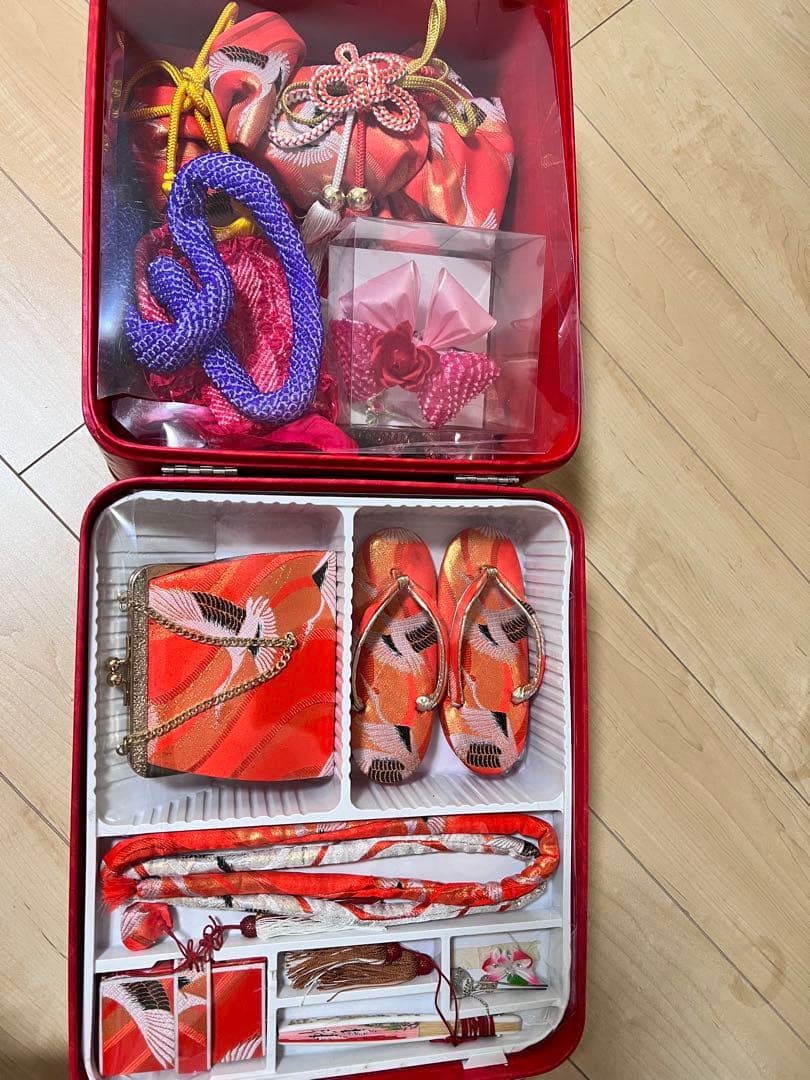 七五三　女の子　着物　7歳　フルセット　絹