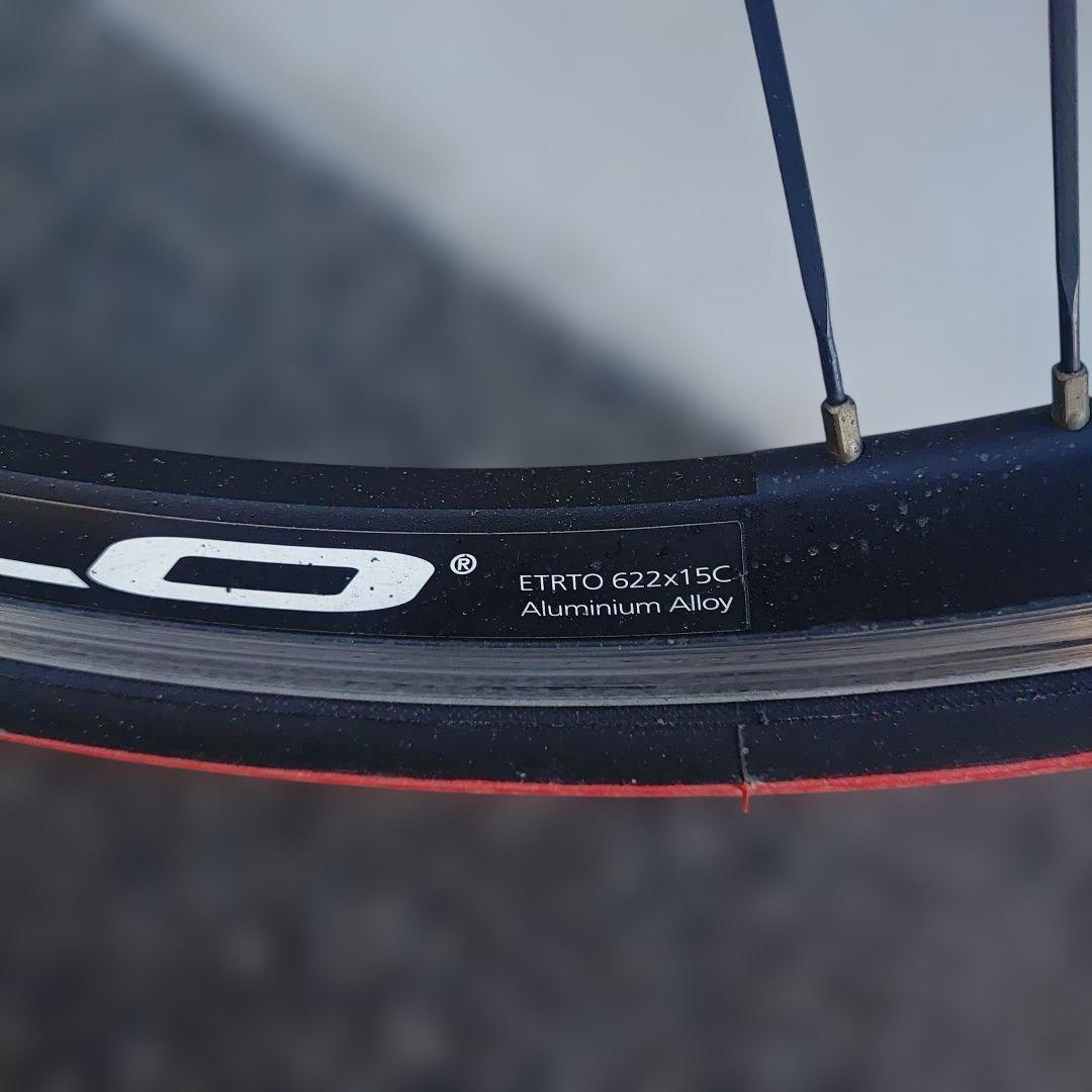 Campagnolo Zonda ホイールセット 700C ブラック/レッド