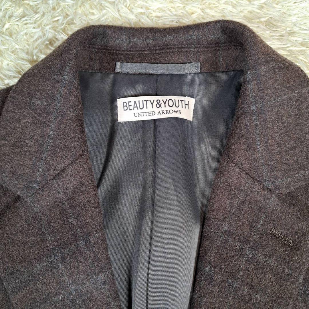 未使用級　希少サイズ　ユナイテッドアローズ　チェスターコート　ブラウン