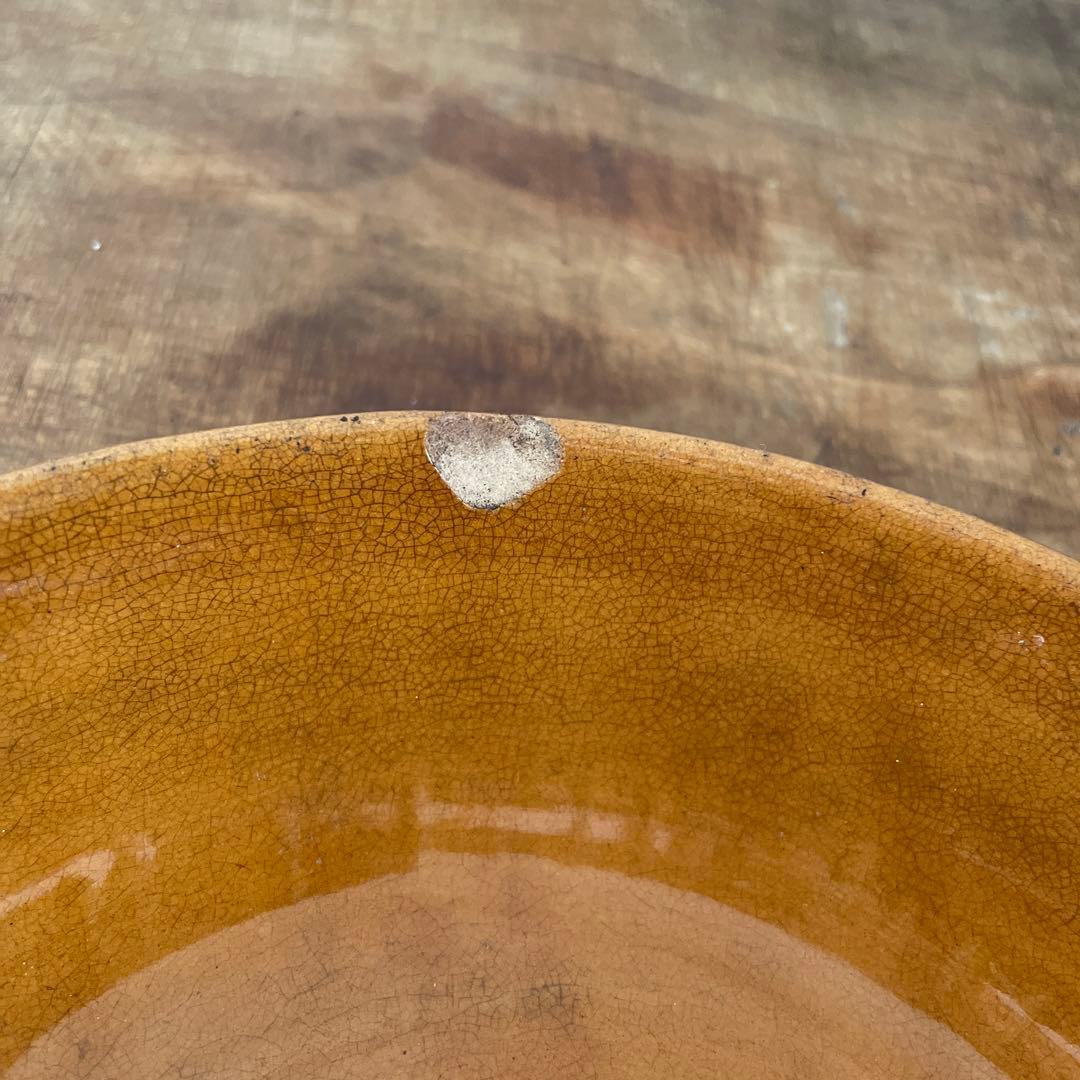 フランスアンティーク　テラコッタオーブン皿