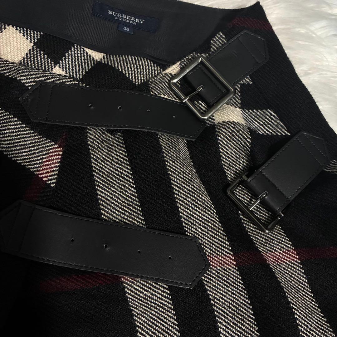 美品✨BURBERRY LONDON バーバリー 巻きスカート ノバチェック