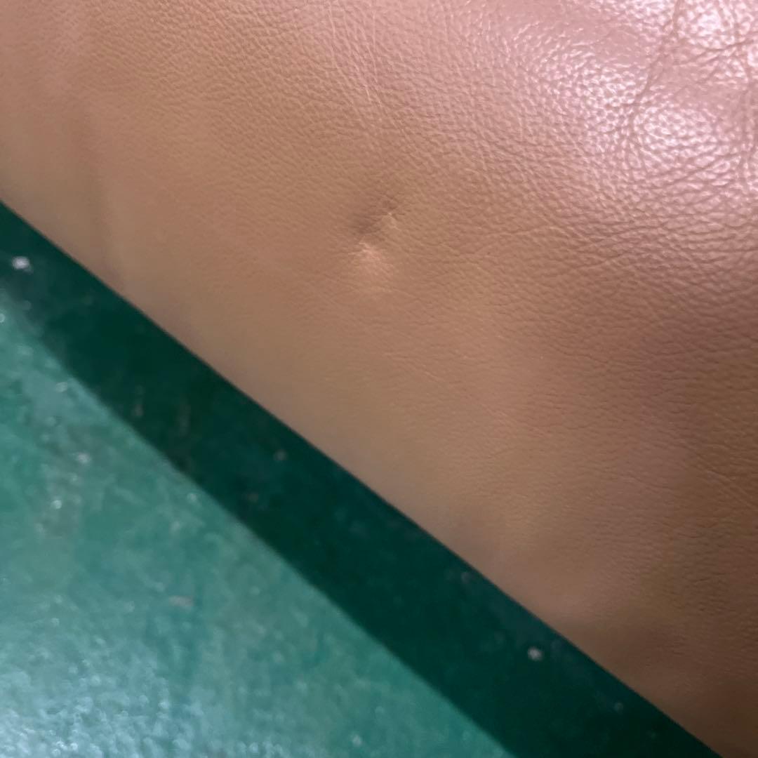 ベージュ レザー 2人掛けソファー インテリア 家具