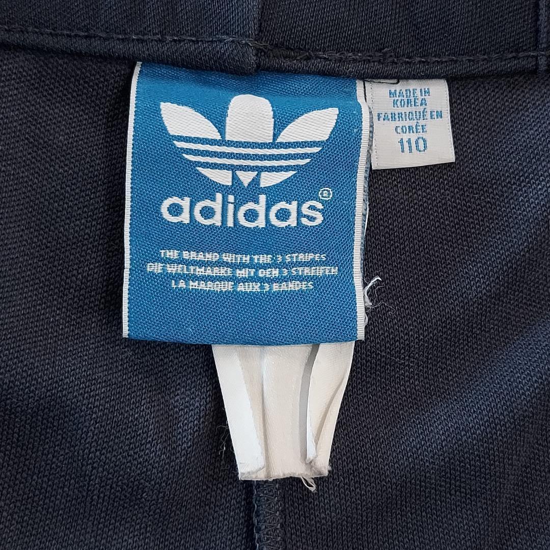 adidas アディダス トラックパンツ 古着 刺繍 2XL 紺 白 16487