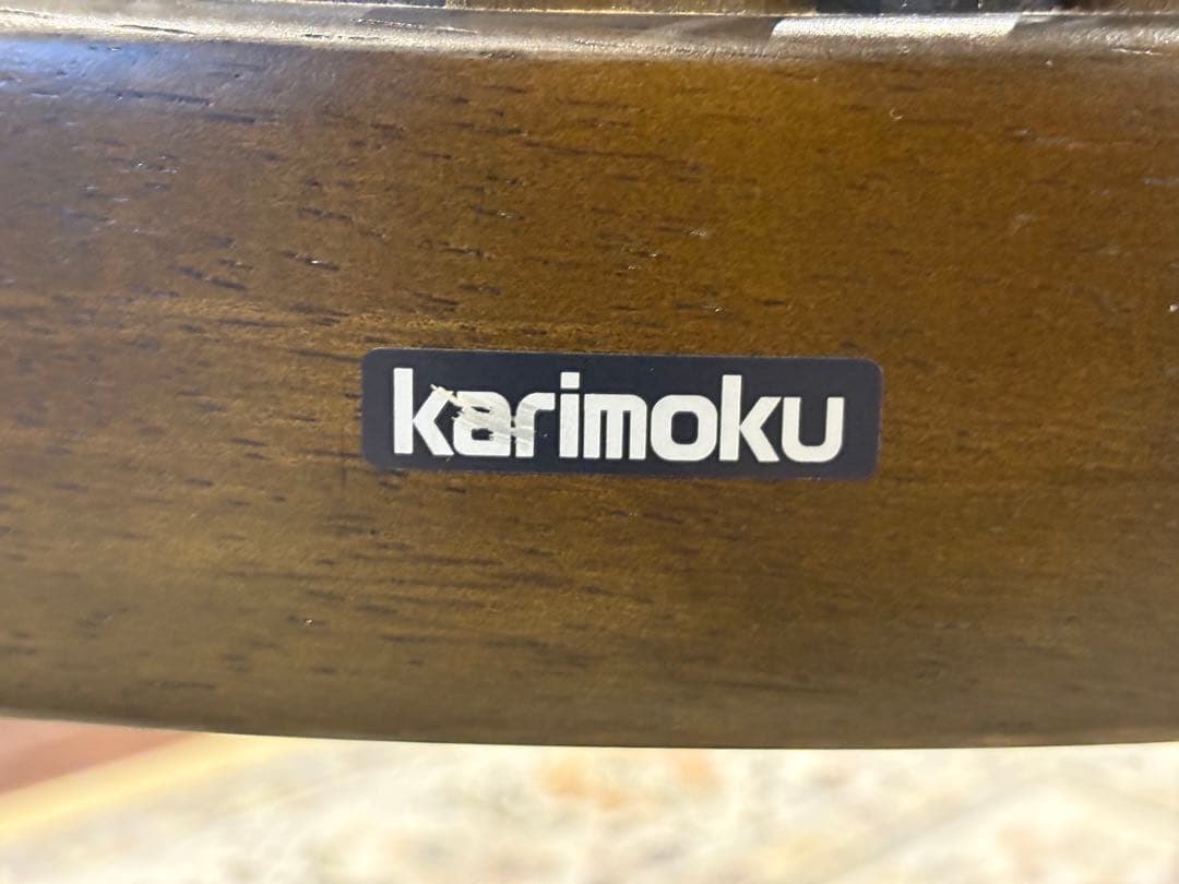 ③karimoku カリモク ダイニングチェア リビングチェア 合皮レザー YN