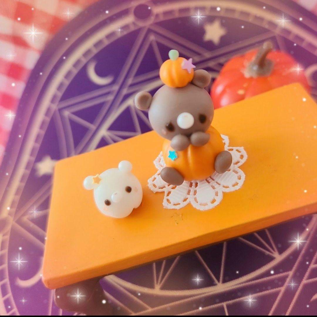 カボチャくま&オバケ★ハロウィン