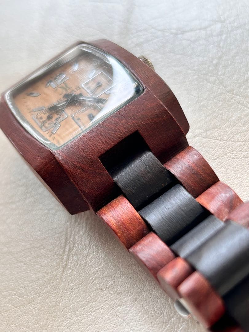 TENSE HAWAII木製クオーツ腕時計 カナダメイド稼働品
