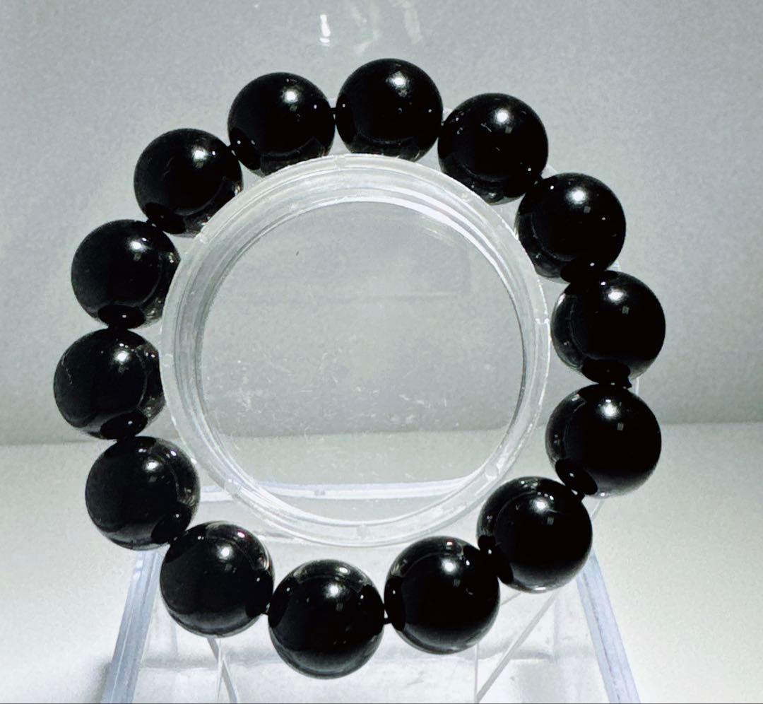 天然モリオンブレスレット黒水晶ブレスレットNO25-2423
