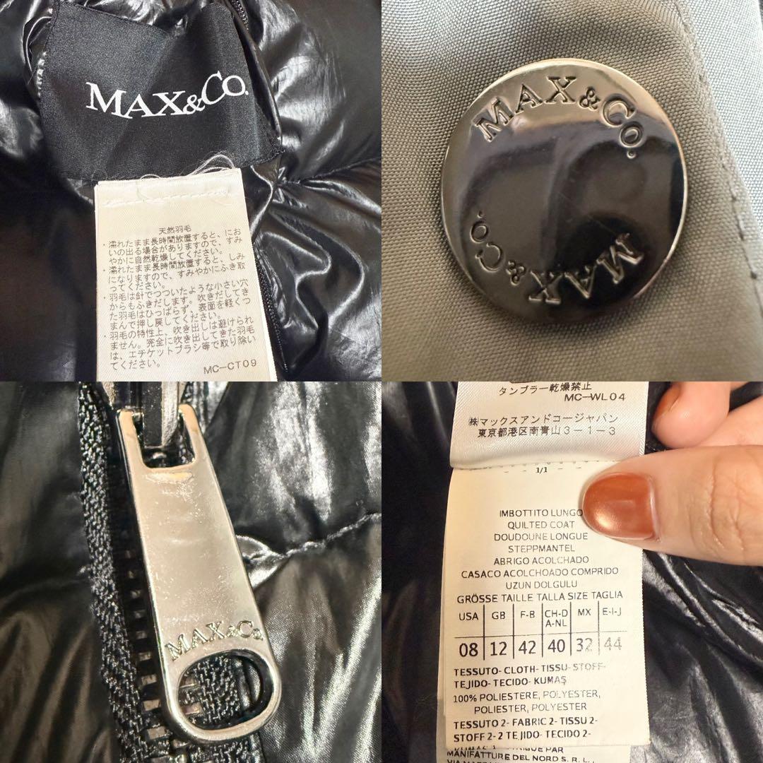 天然羽毛/リバーシブル✨マックスマーラ &CO ダウンコート ロング 大きい