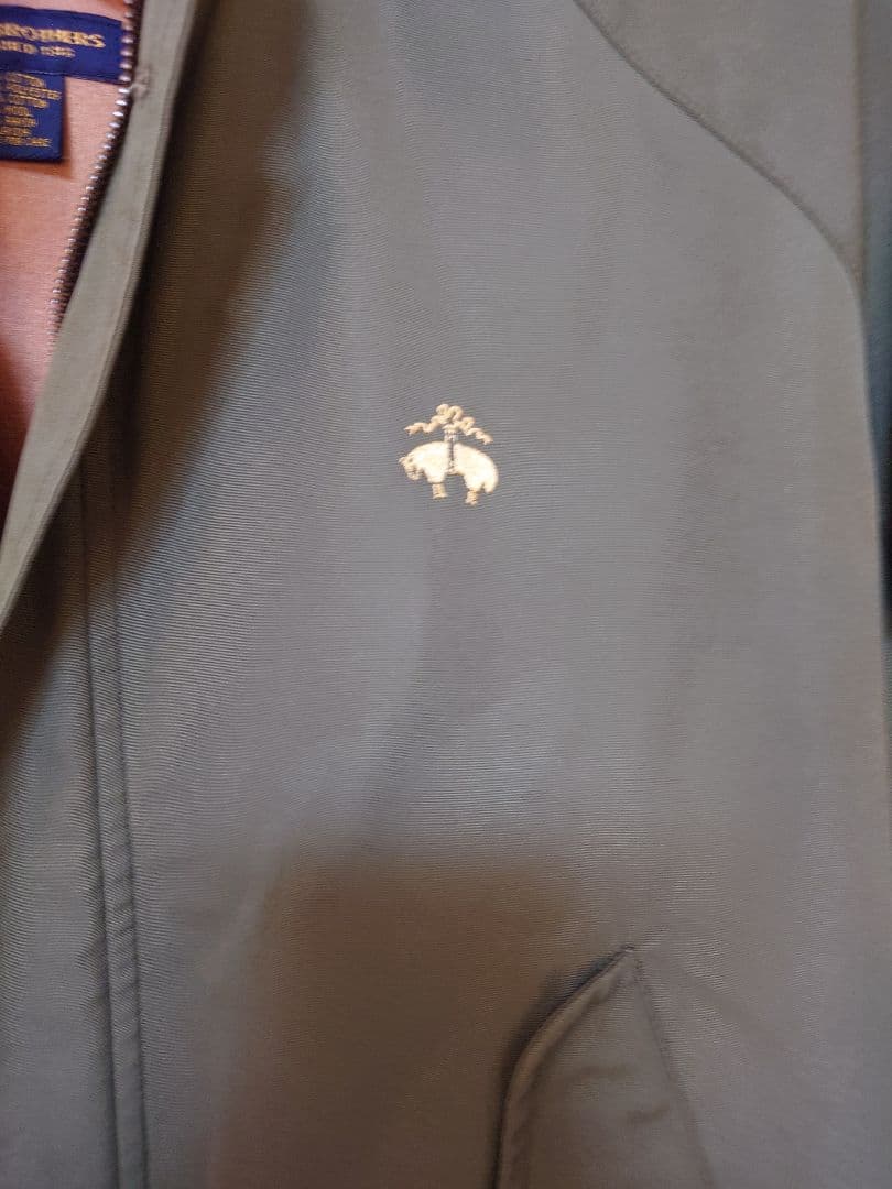 ブルックスブラザーズ ハリントンジャケット M グリーン 裏地付きvintage