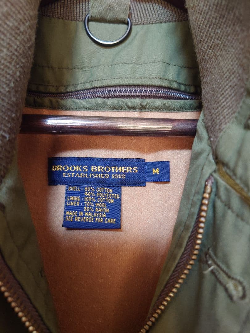 ブルックスブラザーズ ハリントンジャケット M グリーン 裏地付きvintage
