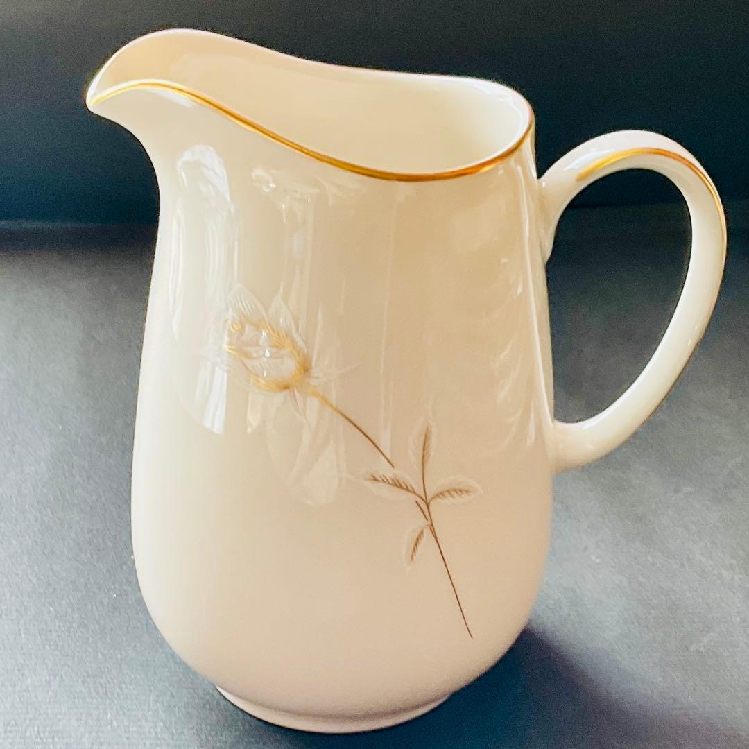 ノリタケ アイボリーチャイナ NORA 白薔薇　金彩　ティーセット 6人分