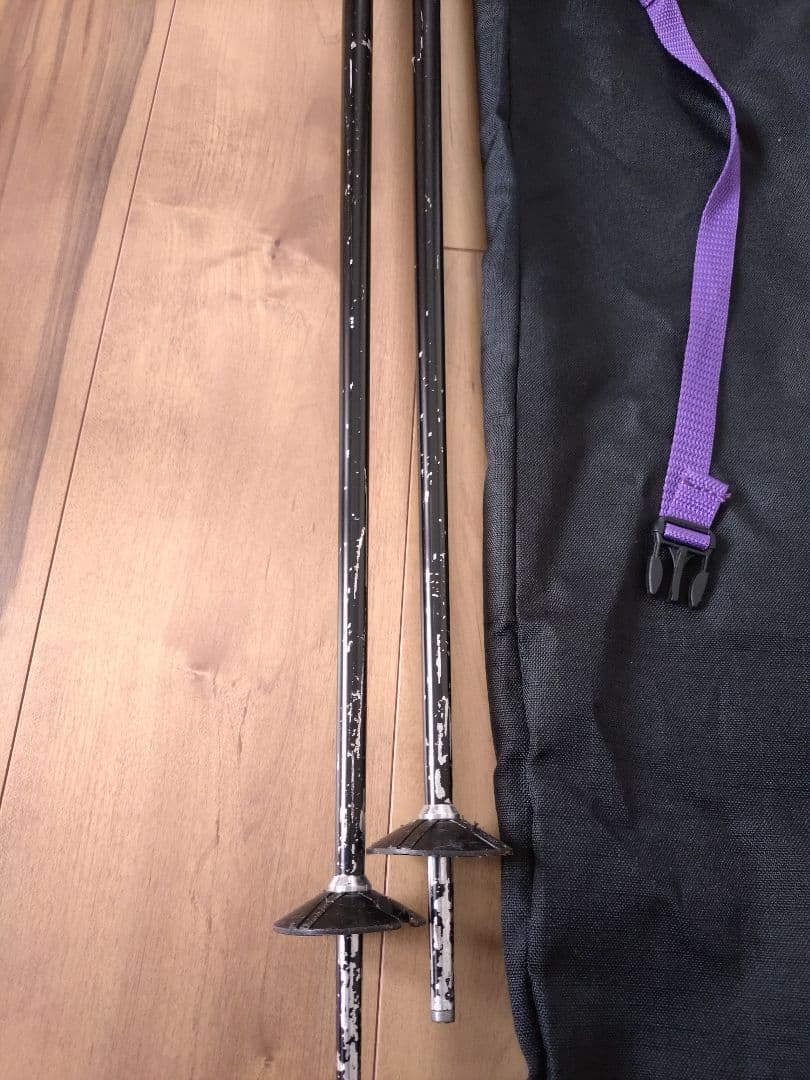 KAZAMAスキー ブラック/ピンク/パープル145センチ