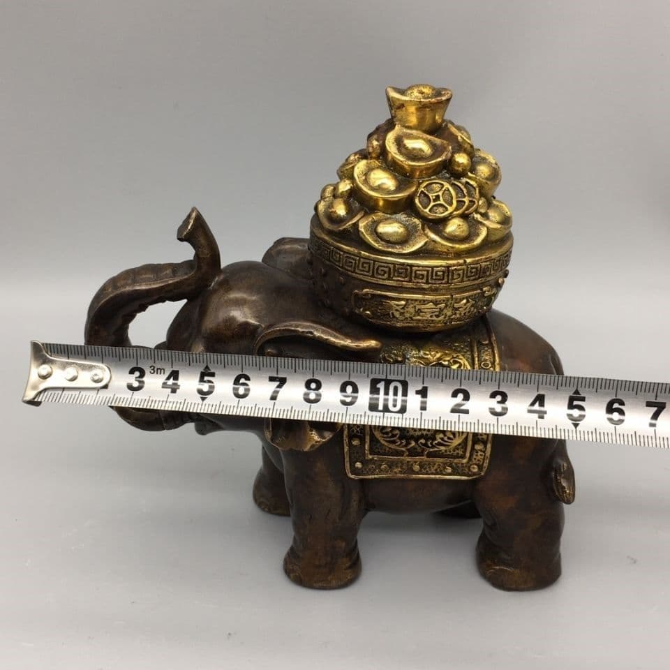 銅製 象 開運 風水 招財 置物 工芸品 装飾品