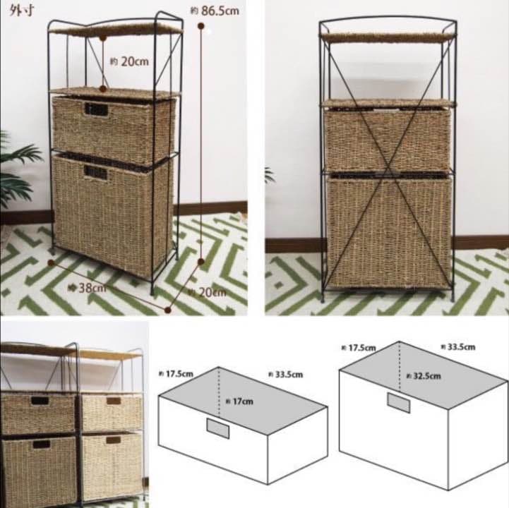 大セール‼︎★チェストラックス★2段 収納★おしゃれ★アジアン★