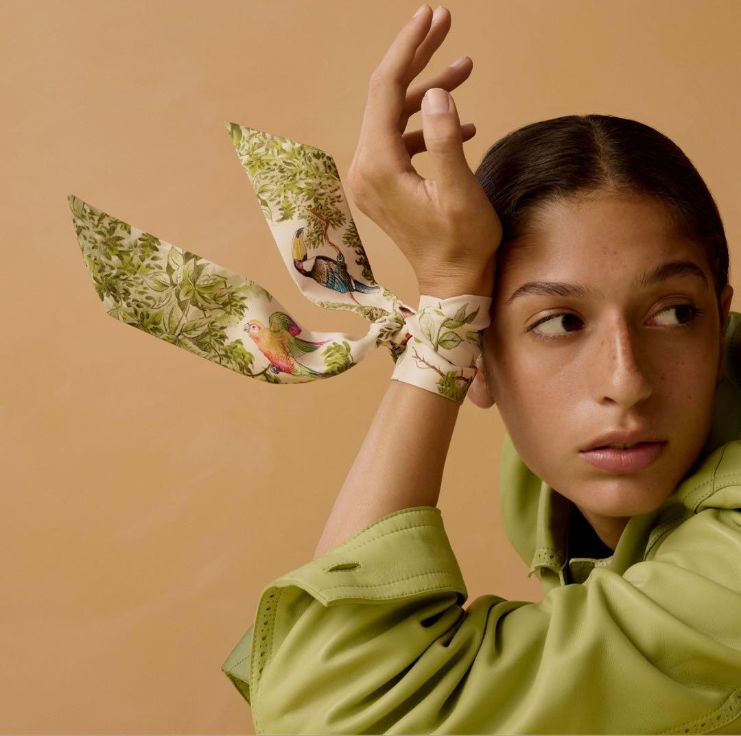 値下げ！新品　エルメス　ツイリー 《赤道直下》　グリーン　26春夏　最新作　希少