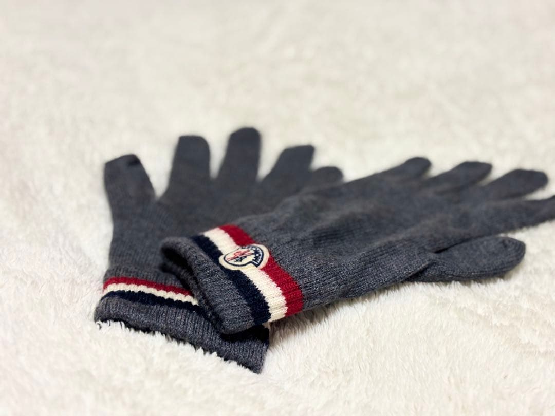 【超美品】モンクレール　メンズ手袋　Lサイズ