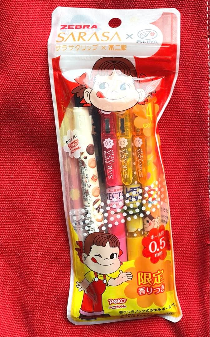 ゼブラ サラサクリップ×不二家 ペコちゃん 限定 香り付き