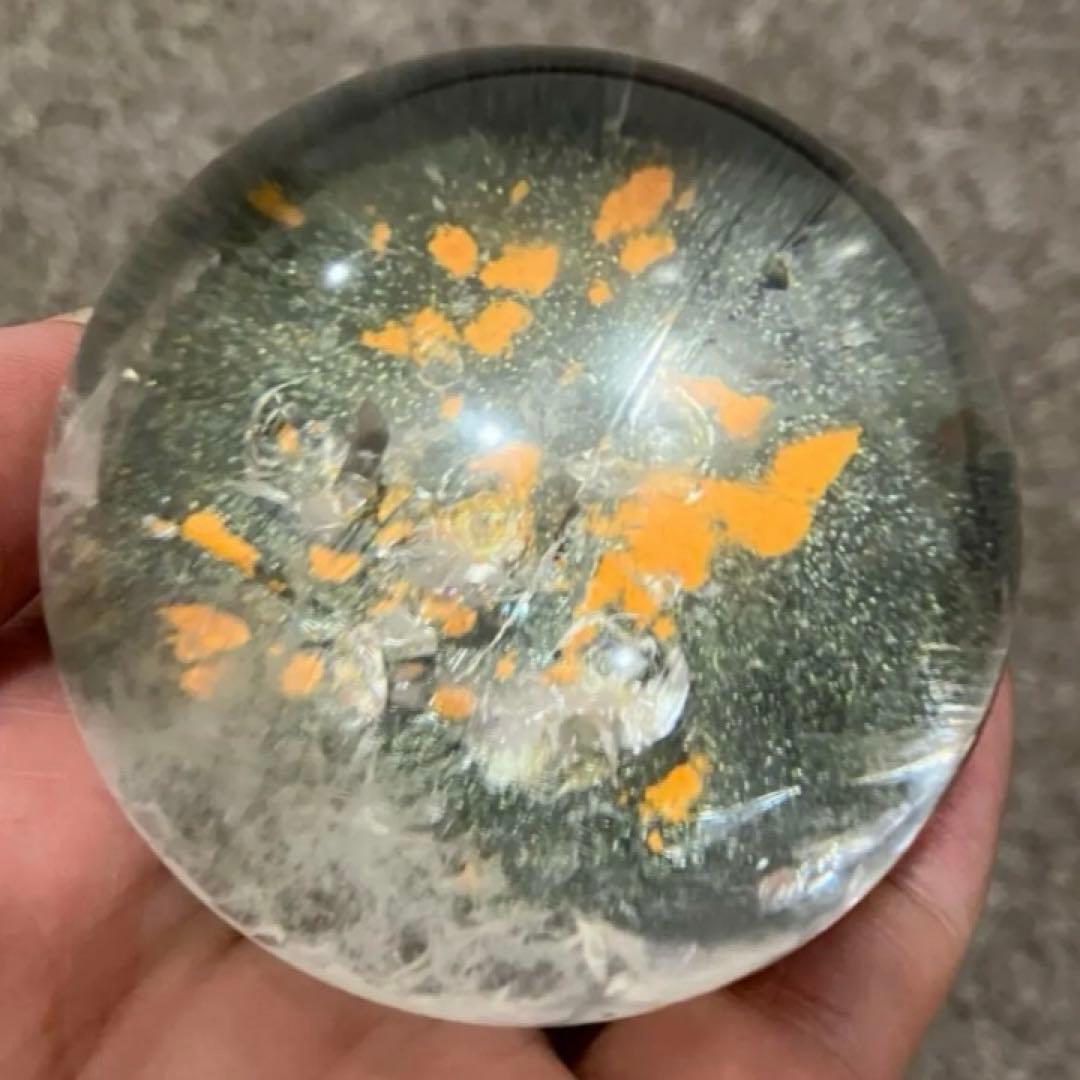 台座付　ガーデンクォーツ　ガーデン水晶　スフィア　丸玉　鑑賞石　パワーストーン