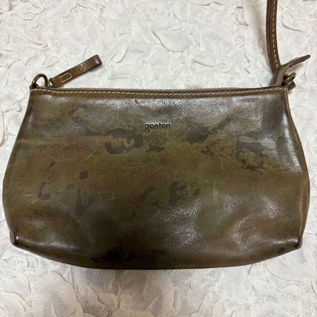 【極美品】ゲンテン 工具ロゴ トスカーナレザー肩掛けトートバッグ　3点セット