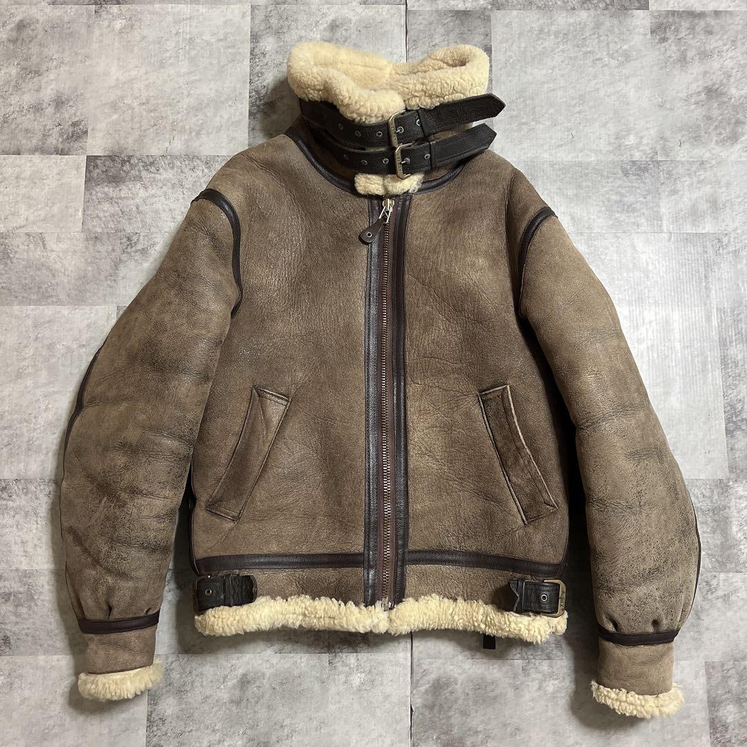 AVIREX B-3 レザームートンジャケット　38 MADE IN USA