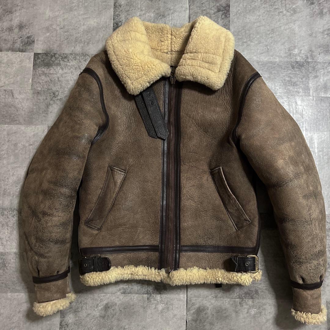 AVIREX B-3 レザームートンジャケット　38 MADE IN USA