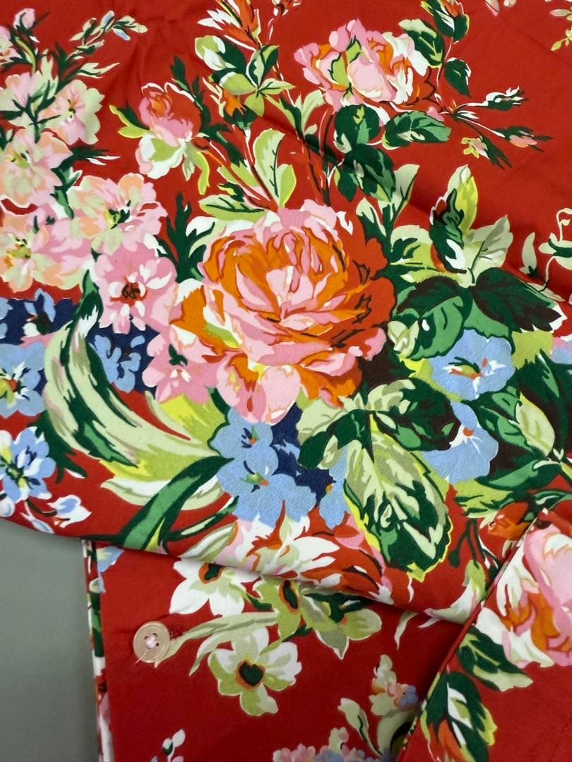 Ralph Lauren ラルフローレン 掛け布団カバー　ホーム、花柄、赤、