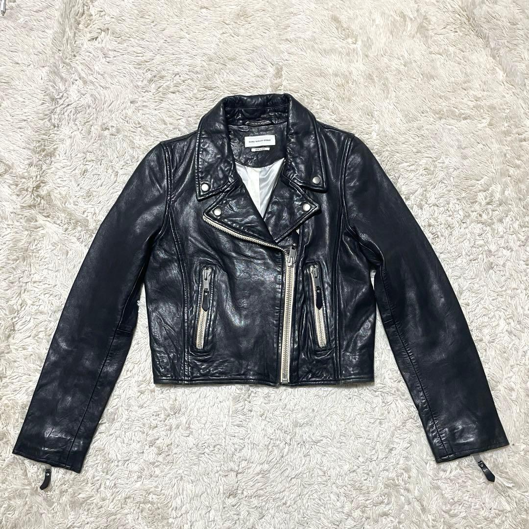 イザベルマランエトワール レザージャケット ダブル ライダース ラム革 34
